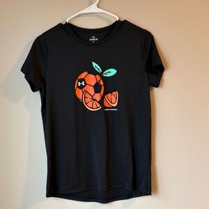 Under Armour Soccer Black Tech Tee with Oranges